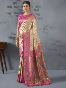 Anouk Woven Design Zari Paithani Saree