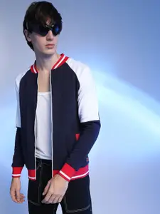 Campus Sutra Men Solid Lightweight Open Front Jacket