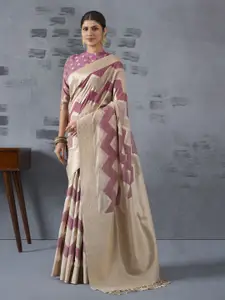 Anouk Woven Design Linen Blend Khadi Saree With Zari