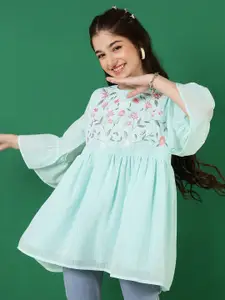 BAESD Floral Embroidered Georgette Top