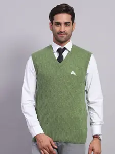 Monte Carlo Men Cable Knit Woollen Pullover Sleeveless Sweater