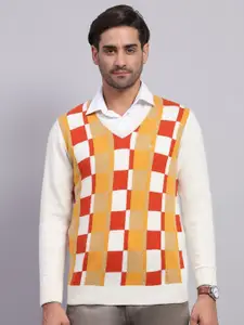 Monte Carlo Men Checked Woollen Pullover