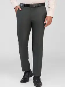 Raymond Checkered Slim Fit Trousers