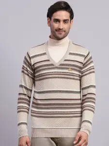 Monte Carlo Men Striped Woollen Pullover