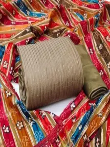 APNISHA Embellished Unstitched Dress Material