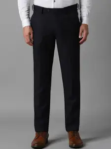 Louis Philippe Men Printed Slim Fit Trousers