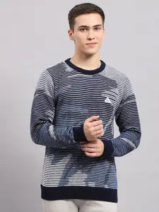 Monte Carlo Men Striped Woollen Pullover