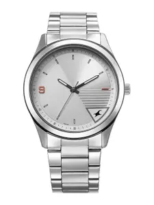 Fastrack Men Brass Dial & Bracelet Style Straps Analogue Watch 3317SM01