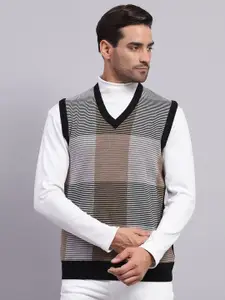 Monte Carlo Men Checked Woollen Sweater Vest