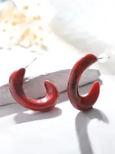 Voylla Quirky Half Hoop Earrings