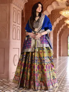 PURVAJA Ready to Wear Lehenga & Unstitched Blouse With Dupatta