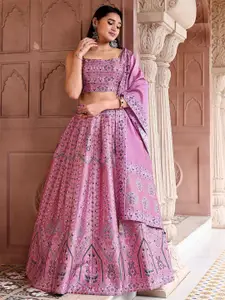 PURVAJA Ready to Wear Lehenga & Unstitched Blouse With Dupatta