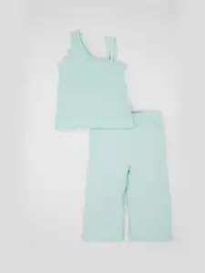 DeFacto Girls One Shoulder Top with Trousers