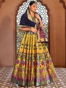 PURVAJA Ready to Wear Lehenga & Unstitched Blouse With Dupatta