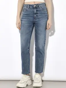 ONLY Women Mid-Rise Straight Fit Light Fade Jeans