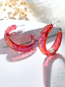 Voylla Quirky Half Hoop Earrings