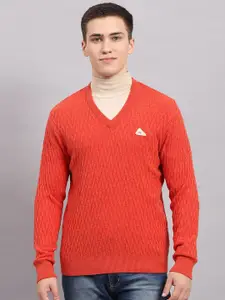 Monte Carlo Men Embroidered Woollen Pullover