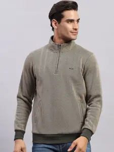 Monte Carlo Men Self Design Sweatshirt