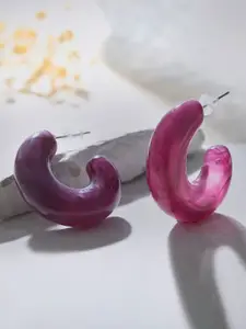 Voylla Quirky Half Hoop Earrings