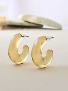 Voylla Quirky Half Hoop Earrings