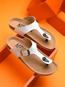 AfroJack Women Open Toe Flats with Buckles