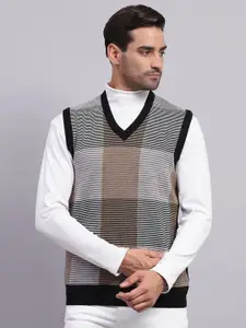Monte Carlo Men Checked Woollen Pullover