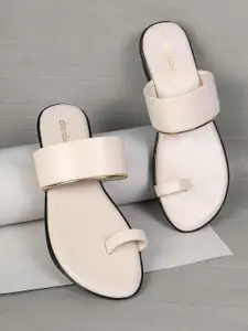 DressBerry Women Synthetic One Toe Open Back Flats