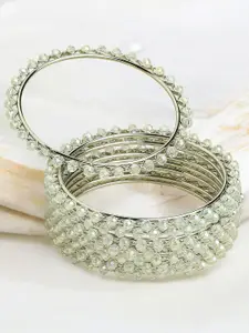 Anouk Set Of 8 Crystal Beaded Bangles