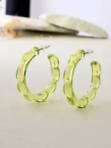 Voylla Quirky Chunky Half Hoop Earrings