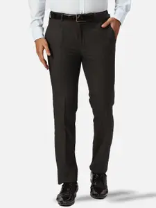 Park Avenue Men Mid-Rise Slim Fit Formal Trousers