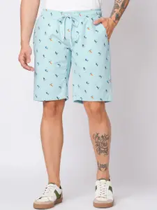 The Roadster Lifestyle Co Men Printed Pure Cotton Shorts