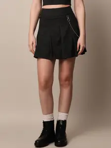 ONLY Solid Flared Mini Skirts