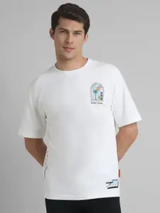 SIMON CARTER LONDON Men Graphic Printed Round Neck Cotton T-Shirt