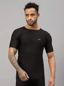 VECTOR X Men Solid Round Neck T-Shirt