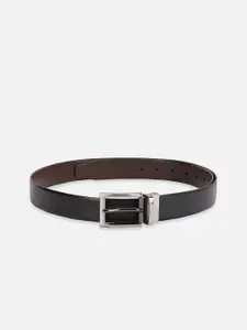 Peter England Men Tang Closure Textured Reversible Formal Belt
