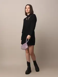 ONLY Tie-Up Neck A-Line Dress