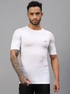 VECTOR X Men Solid Round Neck Slim Fit T-Shirt