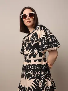 ONLY Floral Print A-Line Dress