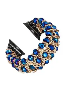 PEEPERLY Crystal Beaded Compatible Smartwatch Strap