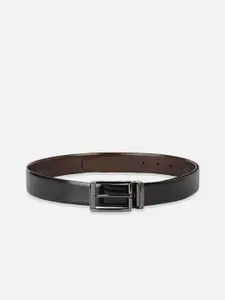 Peter England Men Tang Closure Textured Reversible Formal Belt