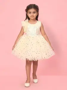 BAESD Girls Embellished Net Fit & Flare Dress