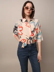 ONLY Women Boxy Floral Opaque Printed Casual Shirt