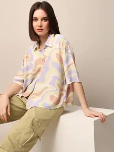 ONLY Women Boxy Floral Opaque Printed Casual Shirt