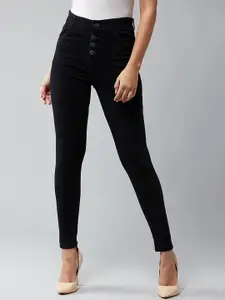 DOLCE CRUDO Skinny Fit High Rise Clean Look Regular Length Stretchable Denim Jeans