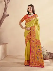 Anouk Woven Design Zari Art Silk Saree