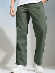 HIGHLANDER Men Carpenter Fit Cargos Trousers