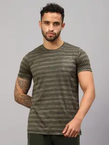 VECTOR X Men Striped Round Neck T-Shirt