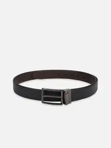 Peter England Men Tang Closure Textured Reversible Formal Belt