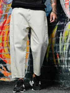 The Roadster Lifestyle Co Pure Cotton Mid-Rise Relaxed Fit Jeans