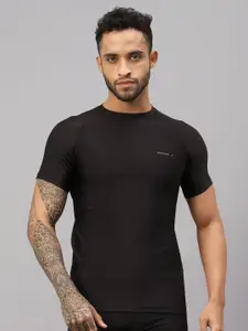 VECTOR X Men Solid Round Neck T-Shirt